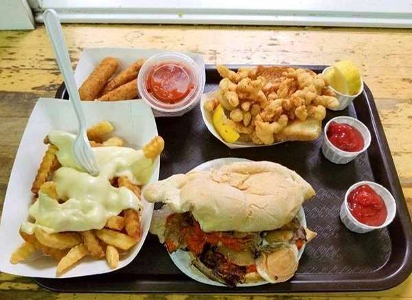 tray of food